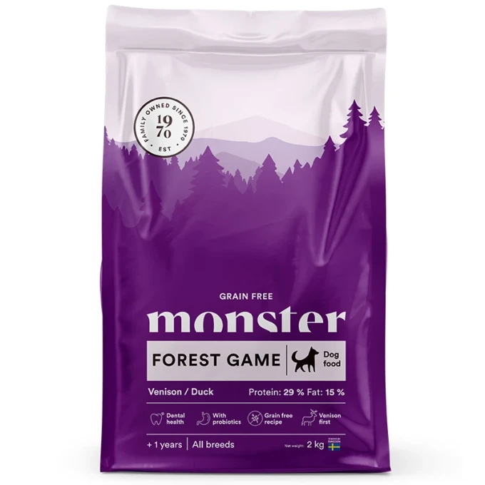 Monster Dog Grain Free Forest Game Venison/Duck 2 kg Monster