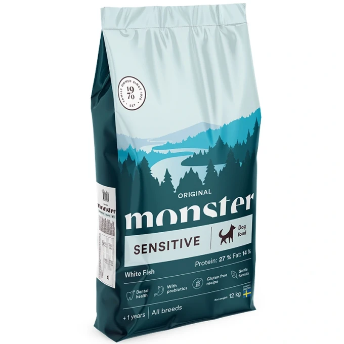 Monster Dog Original Sensitive White Fish 12 kg Monster