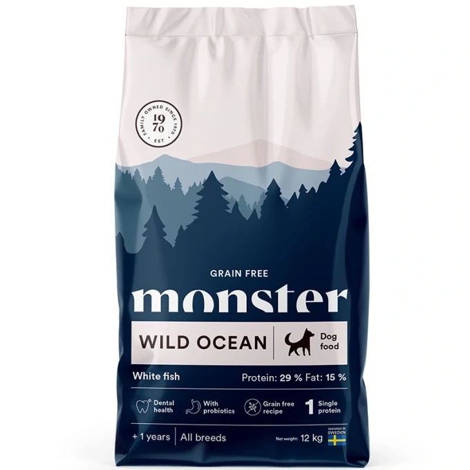 Monster Dog Grain Free Wild Ocean Sensitive 12 kg Monster