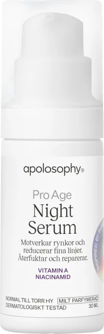 Apolosophy Pro-Age Night Serum Parfymerad 30 ml Apolosophy