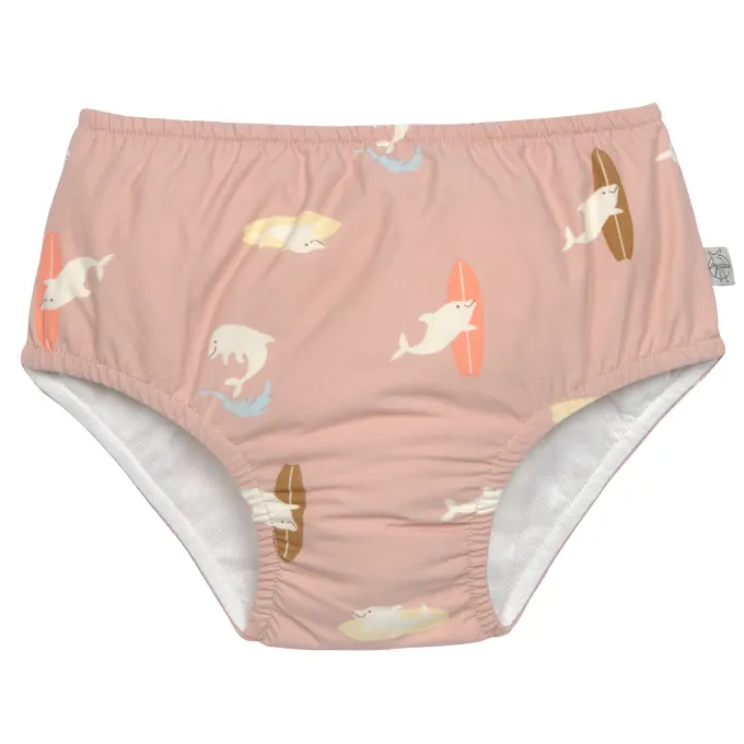 LÄSSIG Swim Diaper Dolphin Peach 3-6 månader LÄSSIG