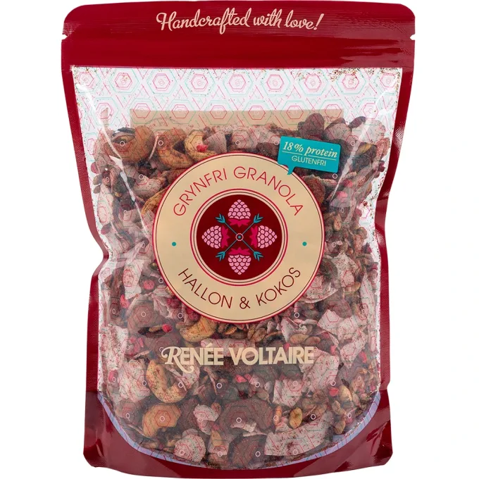 Renée Voltaire Grynfri Granola Hallon & Kokos 375 g Renée Voltaire