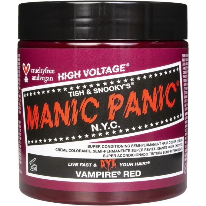 Manic Panic Classic High Voltage Semi-Permanent Hair Color Cream 237 ml Vampire Red Manic Panic