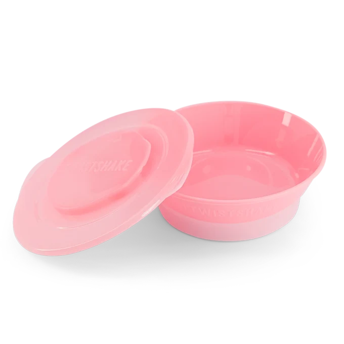 Twistshake Djup tallrik 6 mån+ Pastellrosa Twistshake
