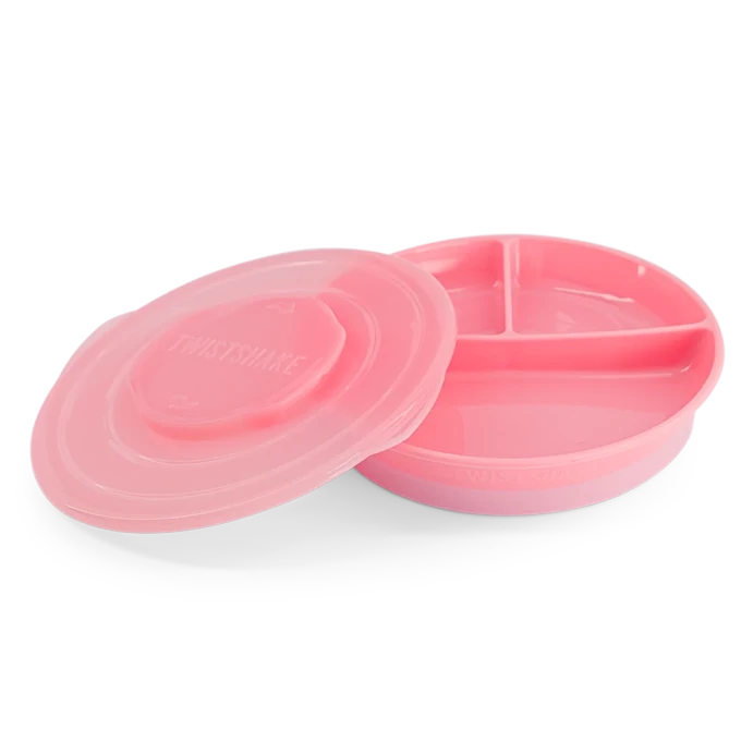Twistshake Indelad Tallrik 6+m Pastellrosa Twistshake