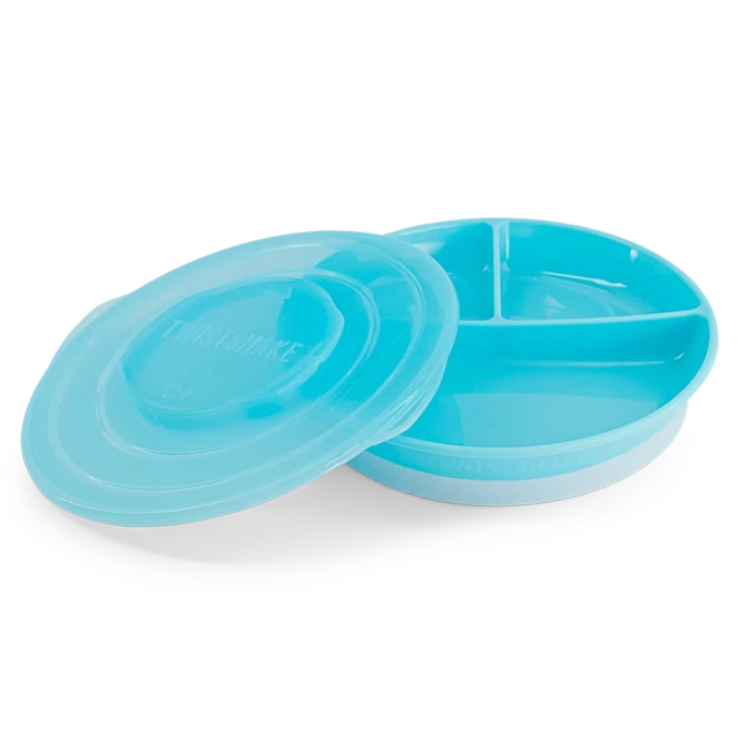 Twistshake Indelad Tallrik 6+m Pastellblå Twistshake