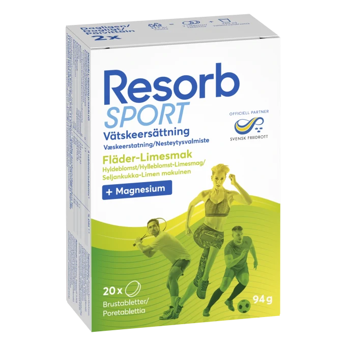 Resorb Sport Fläder-Limesmak 20 st Resorb