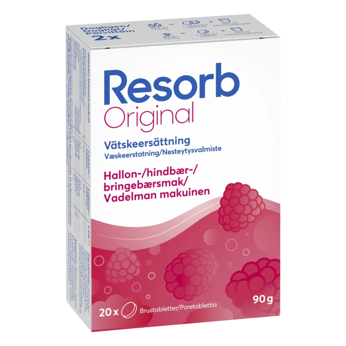 Resorb Original Hallon 20 brustabletter Resorb