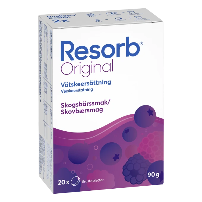 Resorb Original Skogsbär 20 brustabletter Resorb