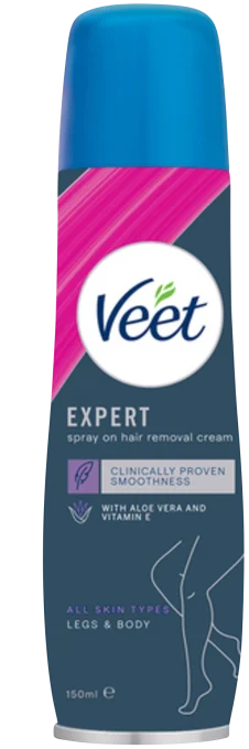 Veet Spray On Hårborttagningskräm Känslig Hud 150 ml Veet