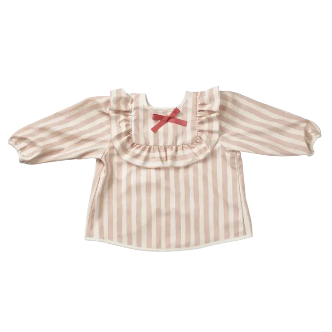 Elodie Longsleeved Baby Bib Candy Stripes Elodie Details
