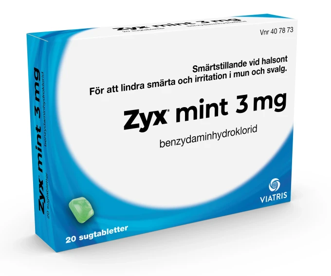 Zyx Mint Sugtablett 3 mg  20 sugtabletter Zyx