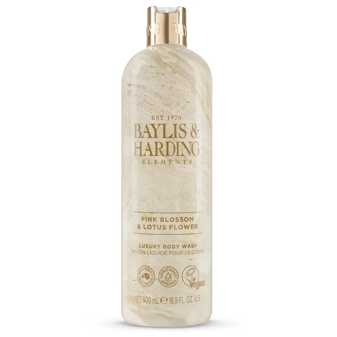 Baylis & Harding Elements Pink Blossom & Lotus Flower Body Wash 500 ml Baylis & Harding
