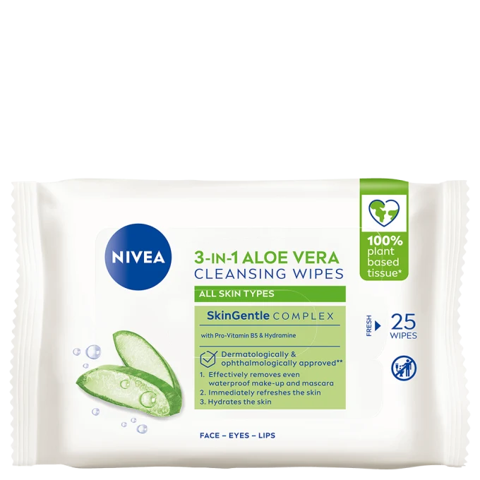 Nivea Naturally Good Wipes 25 st Nivea