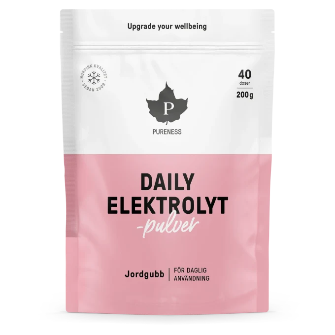 Pureness Daily Elektrolytpulver Jordgubb  200 g Pureness