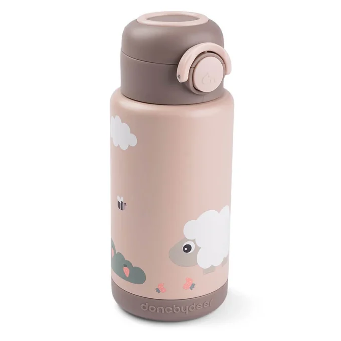 Done by Deer Insulated Bottle Tiny Farm Powder 340 ml Done by Deer