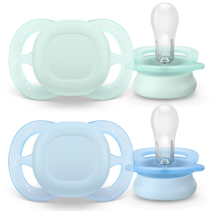 Philips Avent Ultra Start Napp 2-pack Turkos/Blå Philips Avent