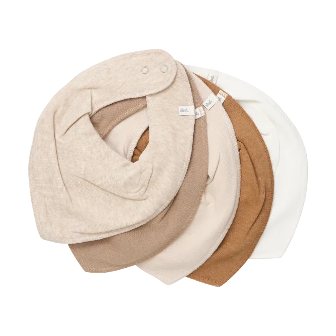 PIPPI Bandana Bib Aolid Rainy Day Onesize 5-pack Pippi