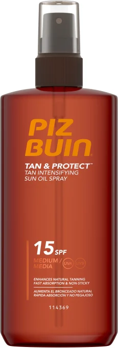 PIZ BUIN Tan & Protect Intensifying Oil Spray SPF 15, 150 ml Piz Buin