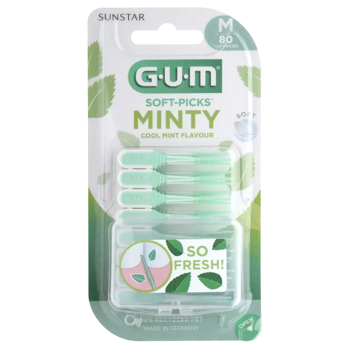 GUM SOFT-PICKS MINTY Medium 80st Gum