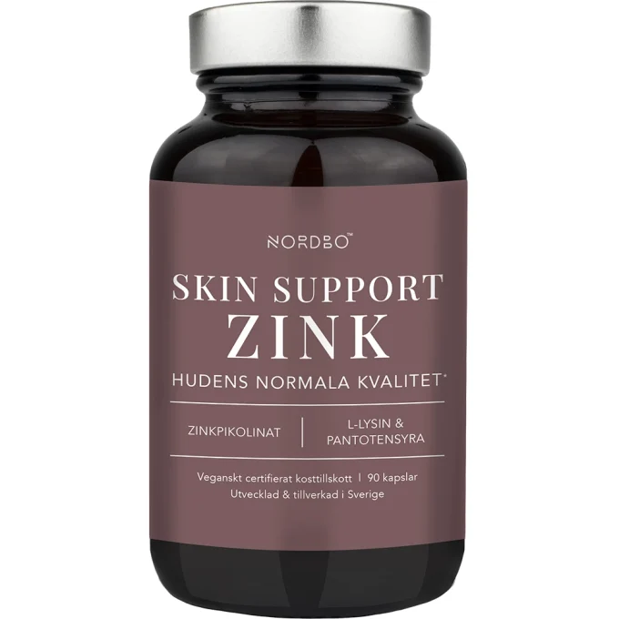 Nordbo Skin Support Zink 90 kapslar Nordbo