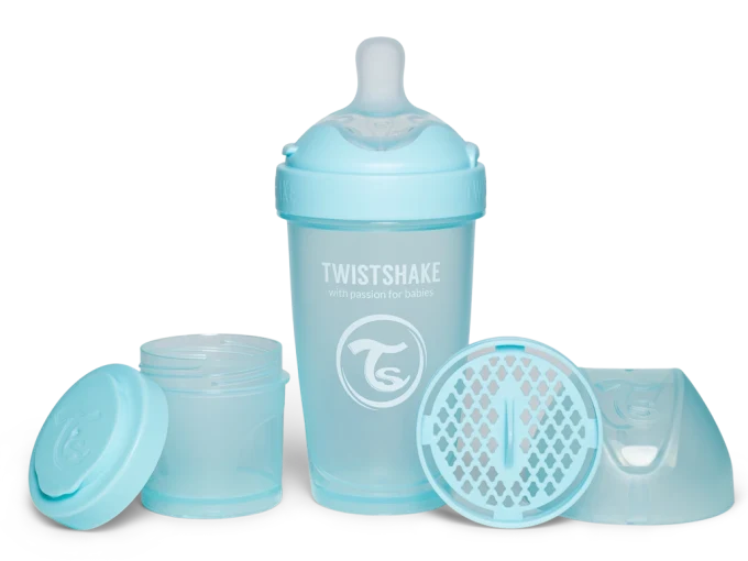 Twistshake Nappflaska Anti-kolik Pro Double 260 ml  Blå Twistshake