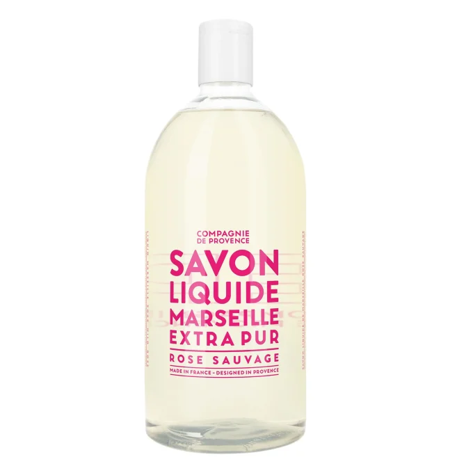 Compagnie de Provence Liquid Marseille Soap Refill Wild Rose 1 l Compagnie de Provence