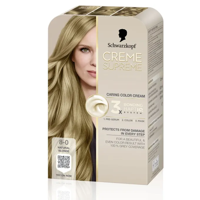 Schwarzkopf Creme Supreme 8-0 Natural Blonde Schwarzkopf