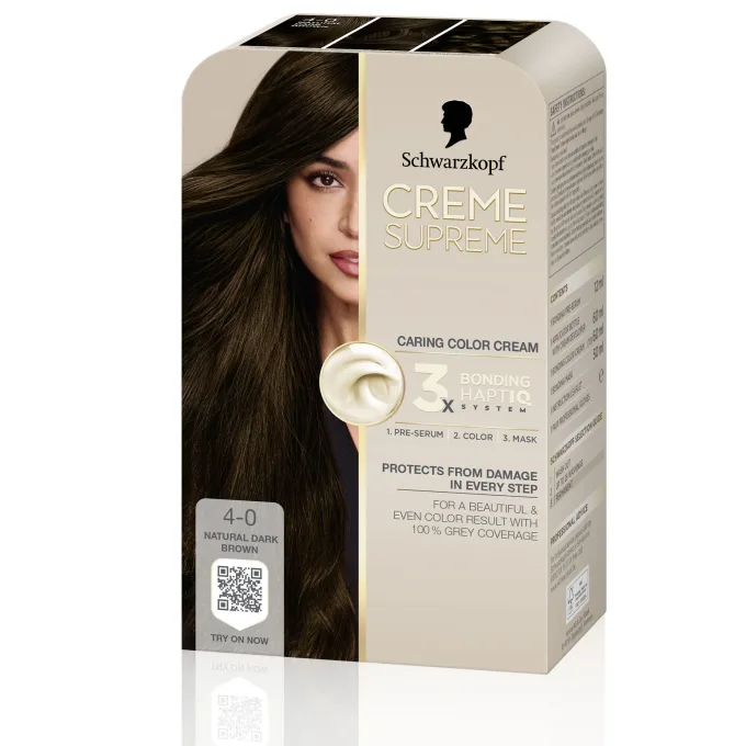 Schwarzkopf Creme Supreme 4-0 Natural Dark Brown Schwarzkopf