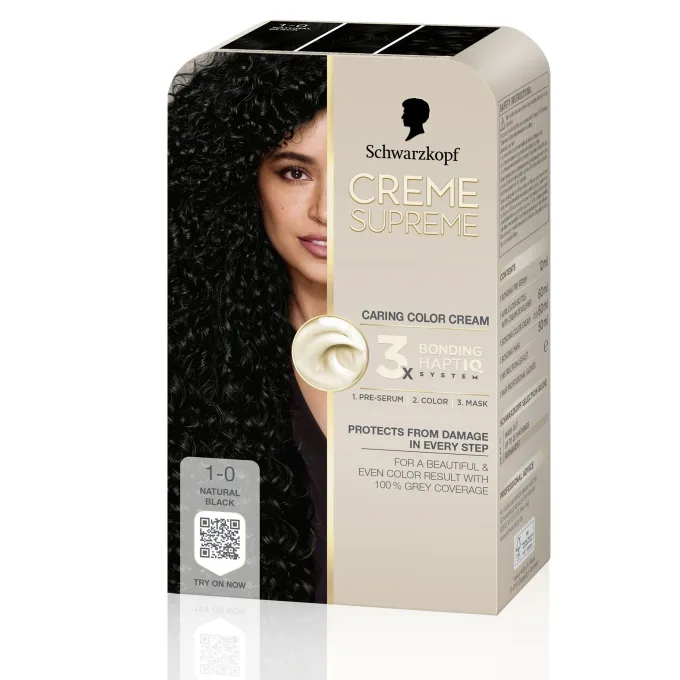 Schwarzkopf Creme Supreme 1-0 Natural Black Schwarzkopf