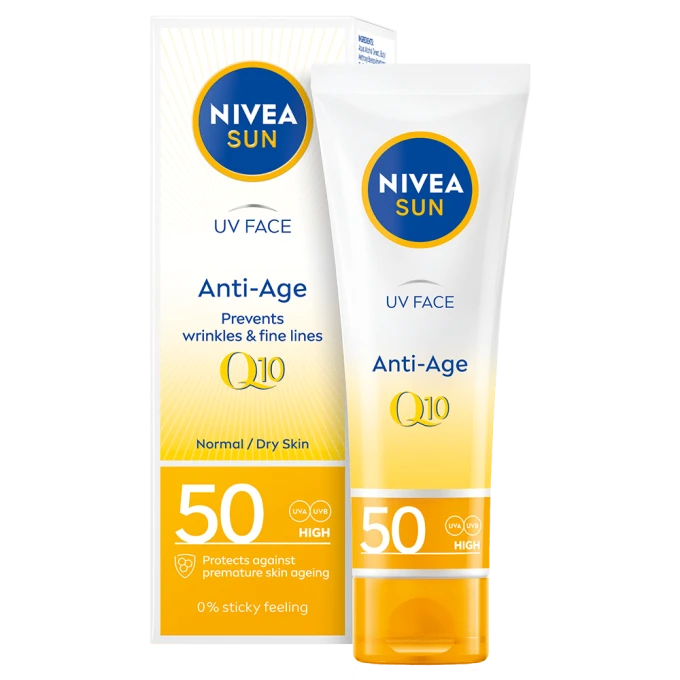Nivea Sun UV Face Anti Age Q10 Cream SPF 50, 50 ml Nivea