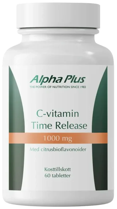 Alpha Plus C-vitamin Time Release 1000 mg 60 tabletter Alpha Plus