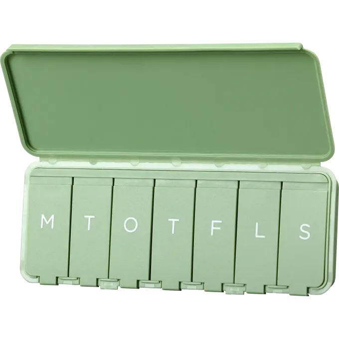 Hjärtats Doseringsask Grön Hjärtats