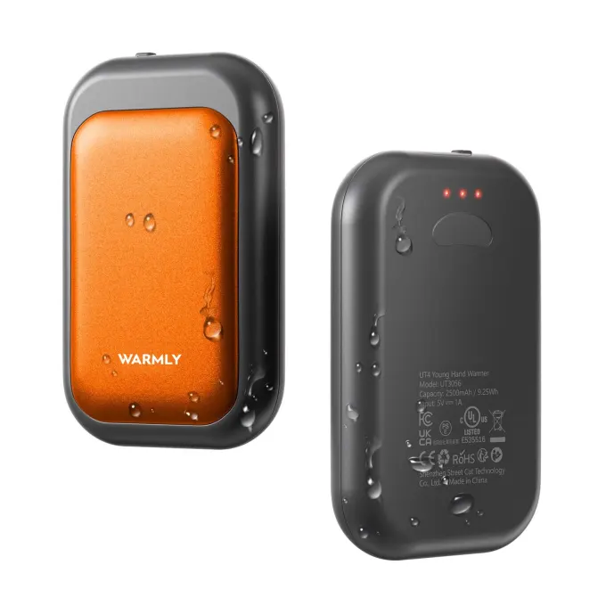 Warmly Mini Uppladdningsbar Handvärmare Orange Warmly