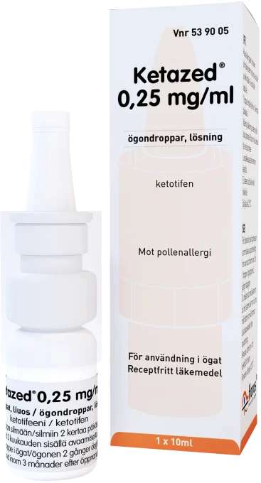 Ketazed Ögondroppar 0,25mg/ml 10ml Ketazed