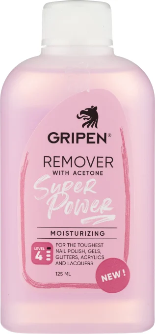 Gripen Remover With Acetone Super Power 125 ml Gripen