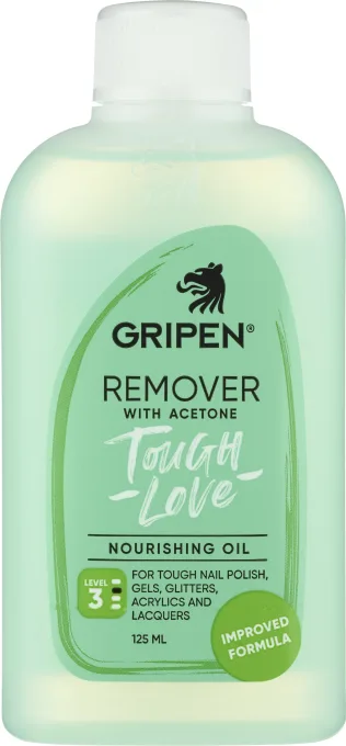 Gripen Remover With Acetone Tough Love 125 ml Gripen