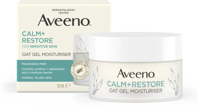 Aveeno CALM+RESTORE® Oat Gel Moisturiser 50 ml Aveeno