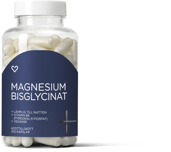 Hjärtats+ Magnesiumbisglycinat Natt Kapsel 100st Hjärtats