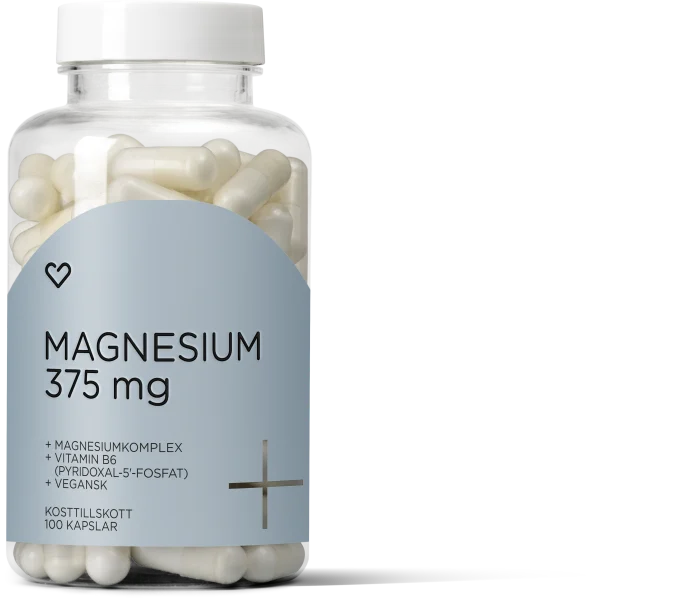 Hjärtats+ Magnesium 375mg Kapsel 100st Hjärtats