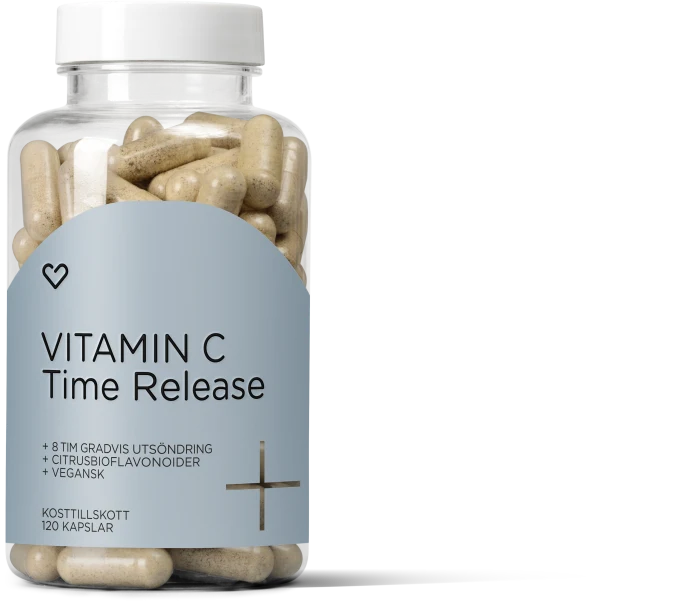 Hjärtats+ Vitamin C Time Release Kapsel 120st Hjärtats