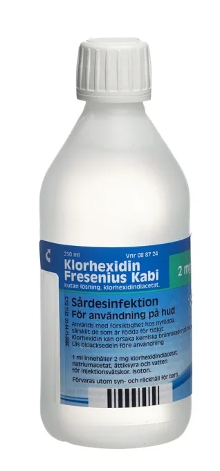 Klorhexidin Fresenius Kabi kutan lösning 2 mg/ml 250 ml Fresenius