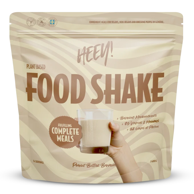 Heey! Vegan Food Shake Jordnötssmör Banan 1,4 kg Heey!