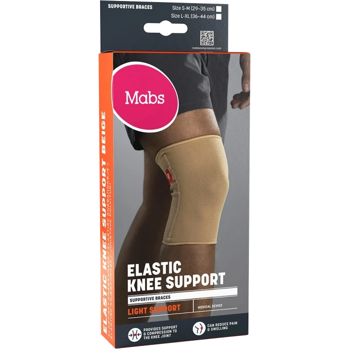 Mabs Elastiskt Knäbandage Beige L/XL Mabs