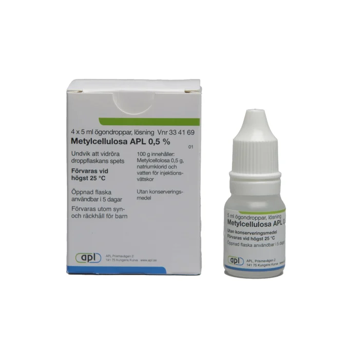 Metylcellulosa APL ögondroppar 0,5% 4x5 ml Apl