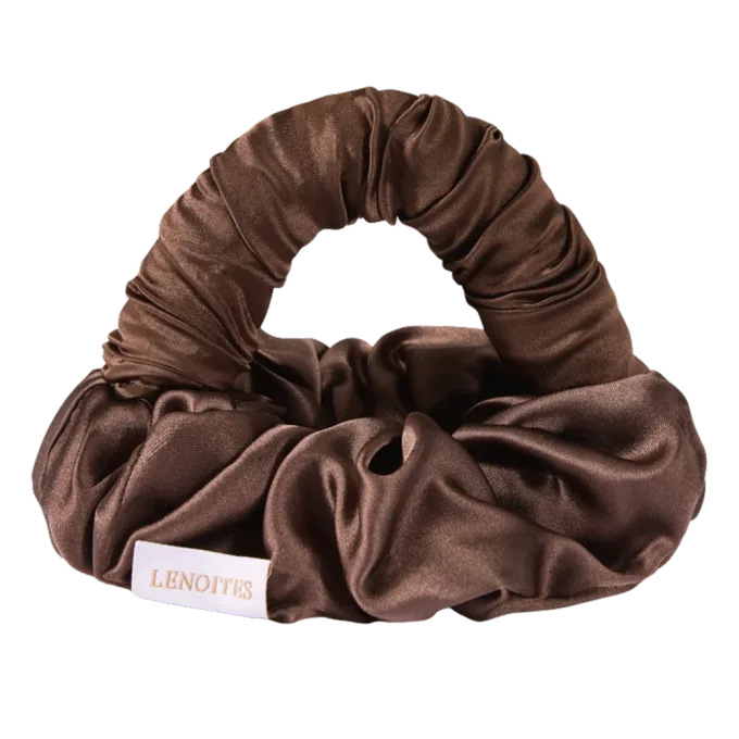 Lenoites Blowout Tie in Mulberry Silk Small Brown Lenoites