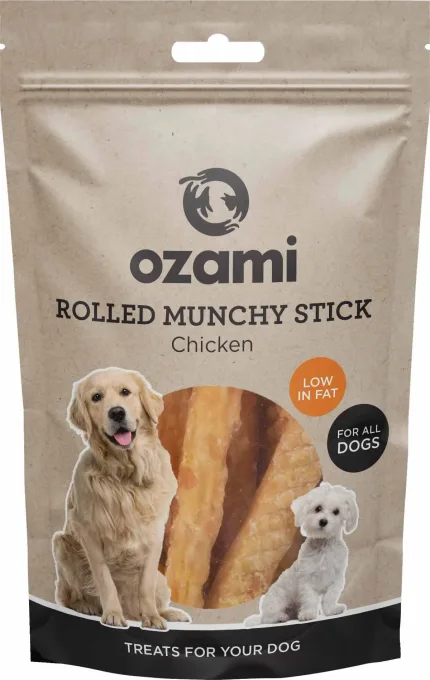 Ozami Chicken Rolled Munchy Stick 12cm 100g Ozami