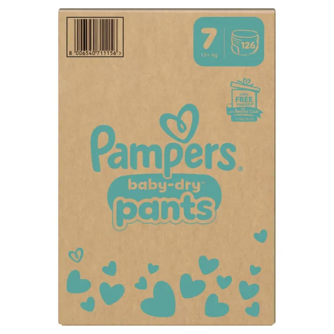 Pampers Baby-Dry stl 7 15 kg+ 126 st Pampers