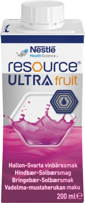 Resource Ultra Fruit Hallon/Svartvinbär 4x200 ml Resource