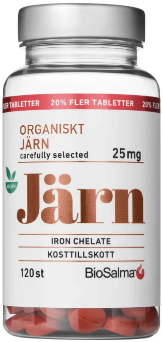 BioSalma Järn Kelaterat 120 tabletter BioSalma